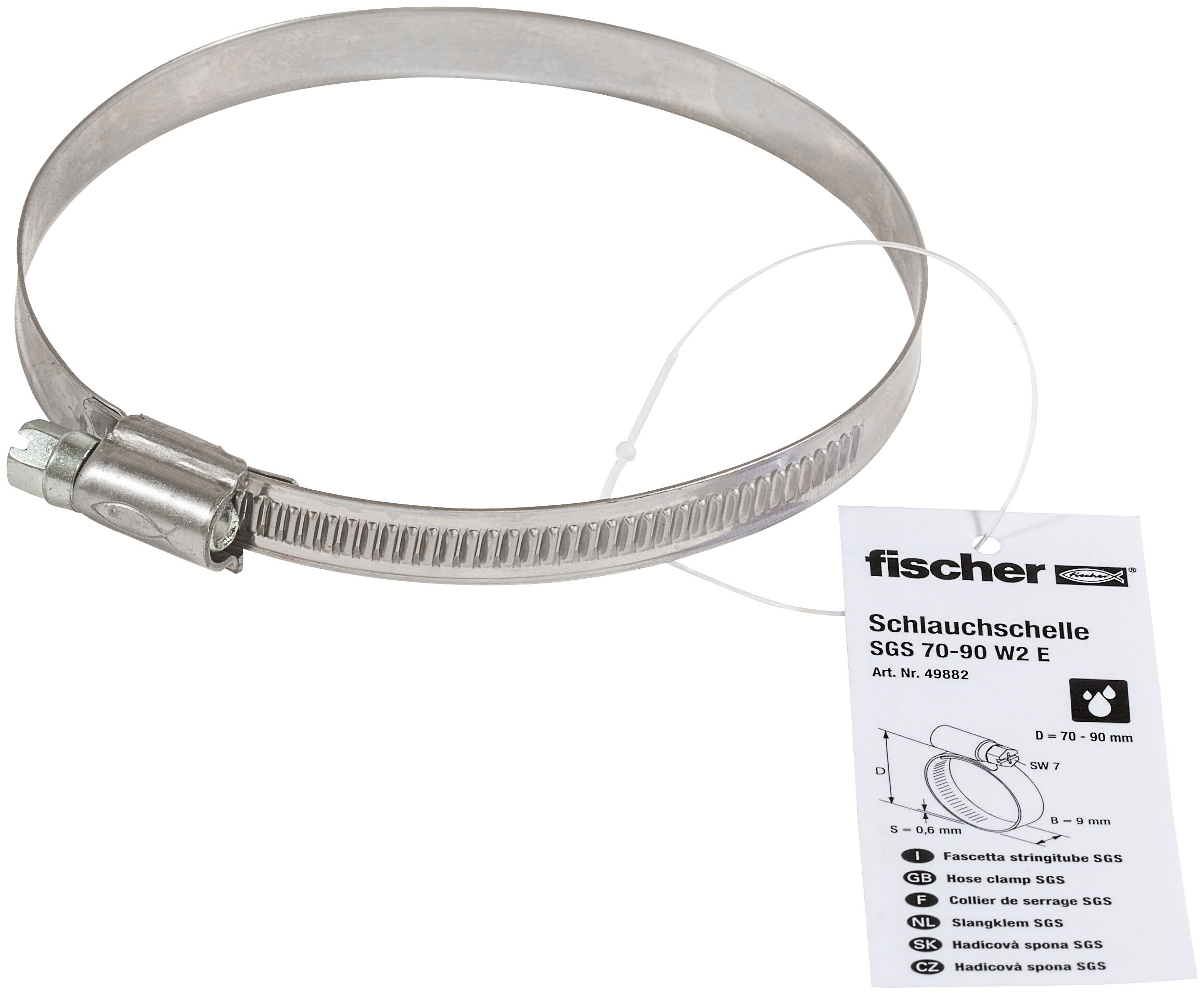 fischer Opaska zaciskowa SGS 70 - 90 W1 E