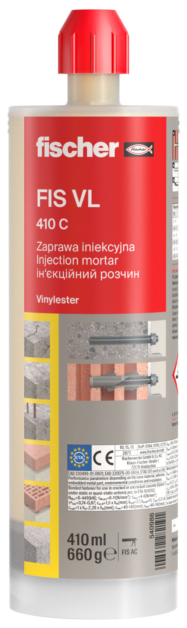 Zaprawa iniekcyjna FIS VL 410 C