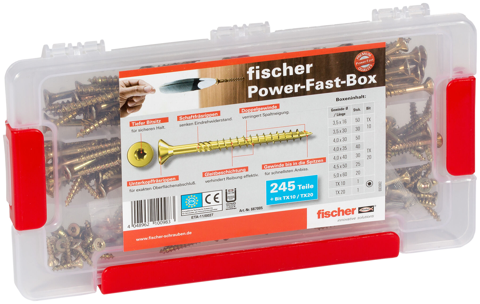 fischer PowerFast assortment box FAB FPF-ST YZ 245 P