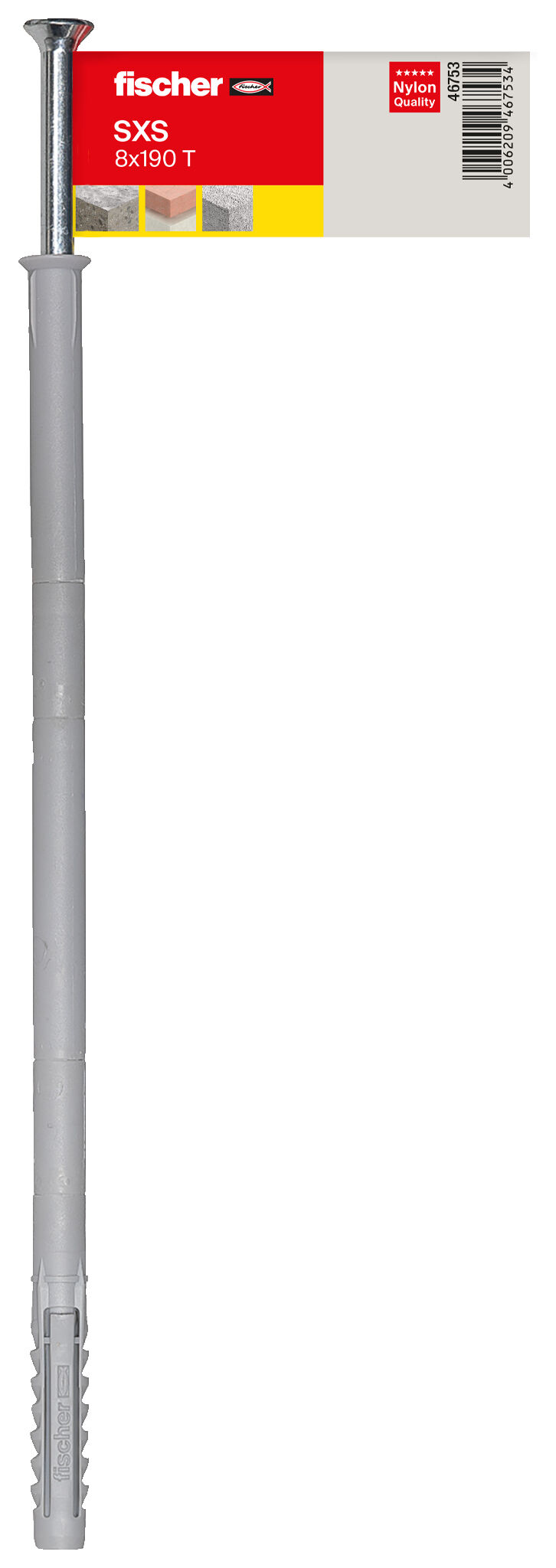Kołek ramowy fischer SXS 8 x 190 Z E
