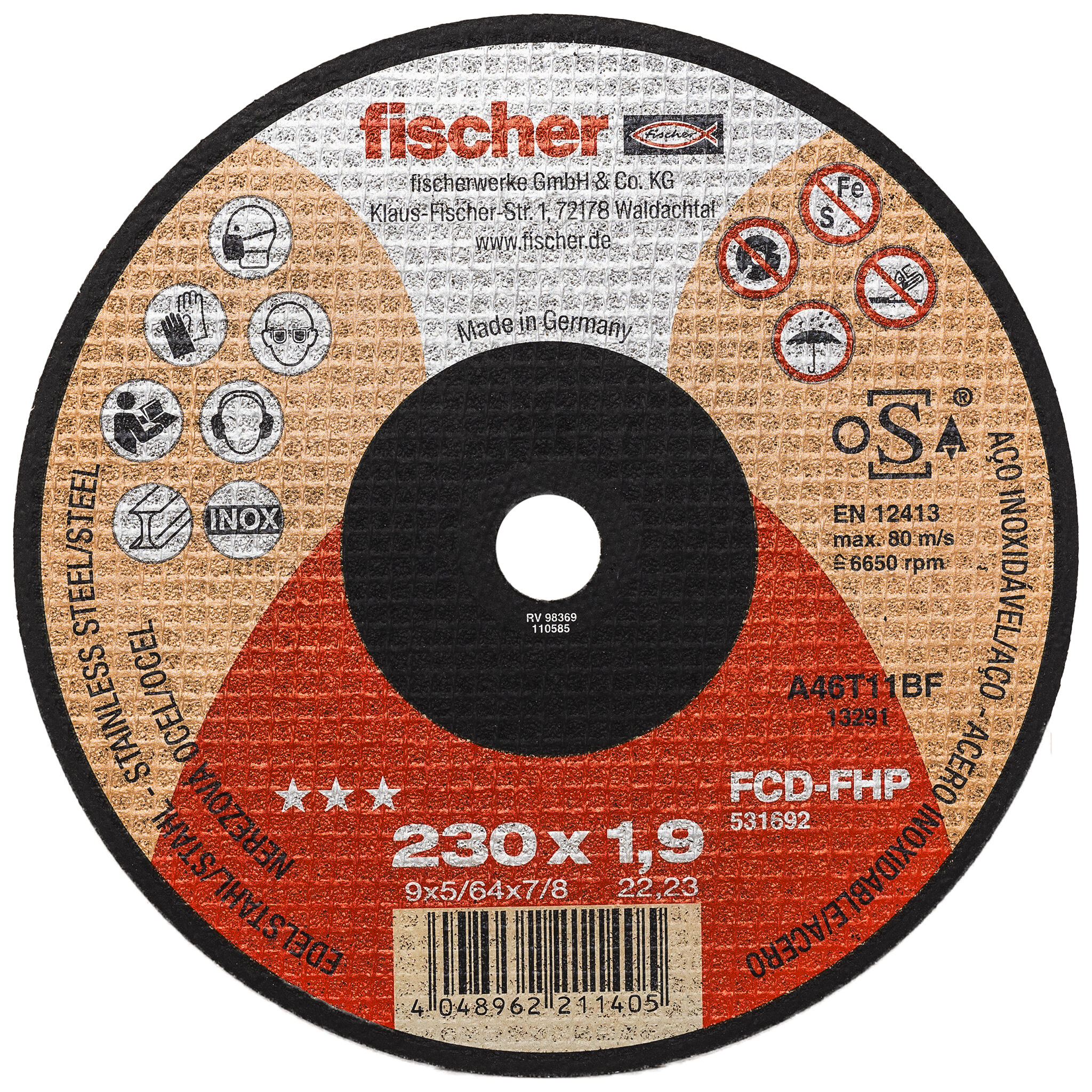 Tarcza tnąca fischer FCD-FHP 230 x 1,9 x 22 plus