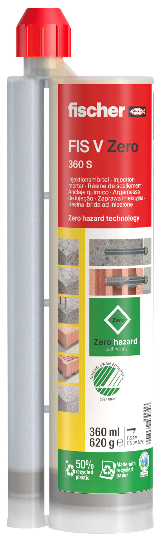 Zaprawa iniekcyjna fischer FIS V ZERO 360 S