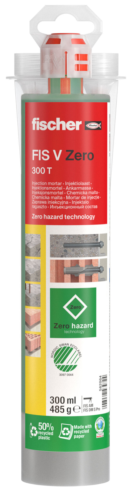 Zaprawa iniekcyjna fischer FIS V ZERO 300 T