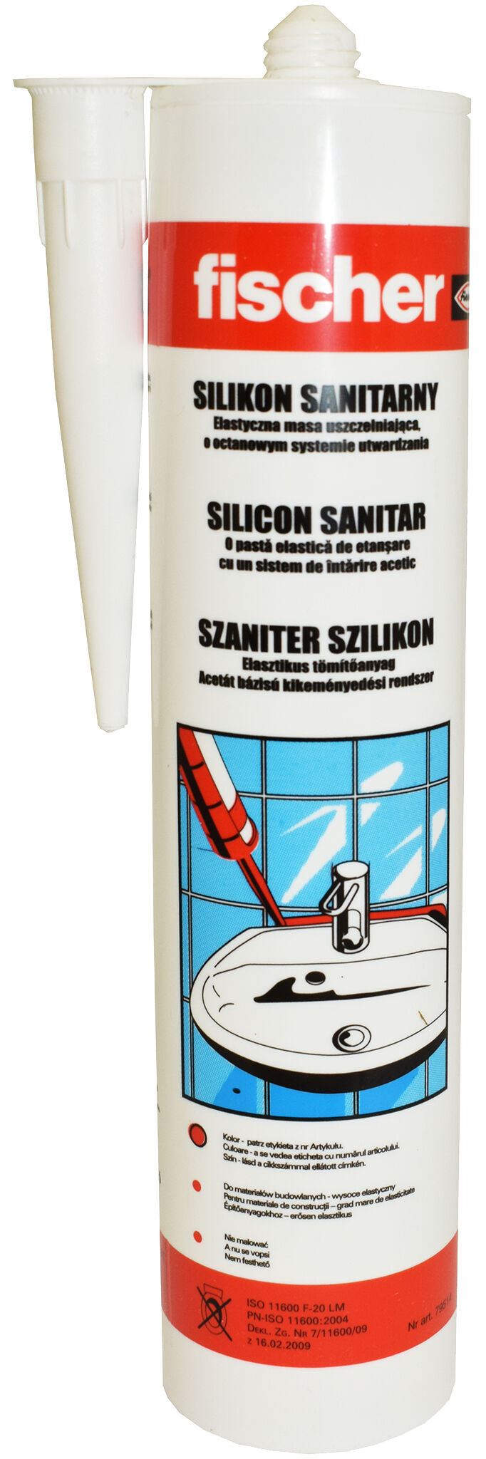 Silikon sanitarny bezbarwny