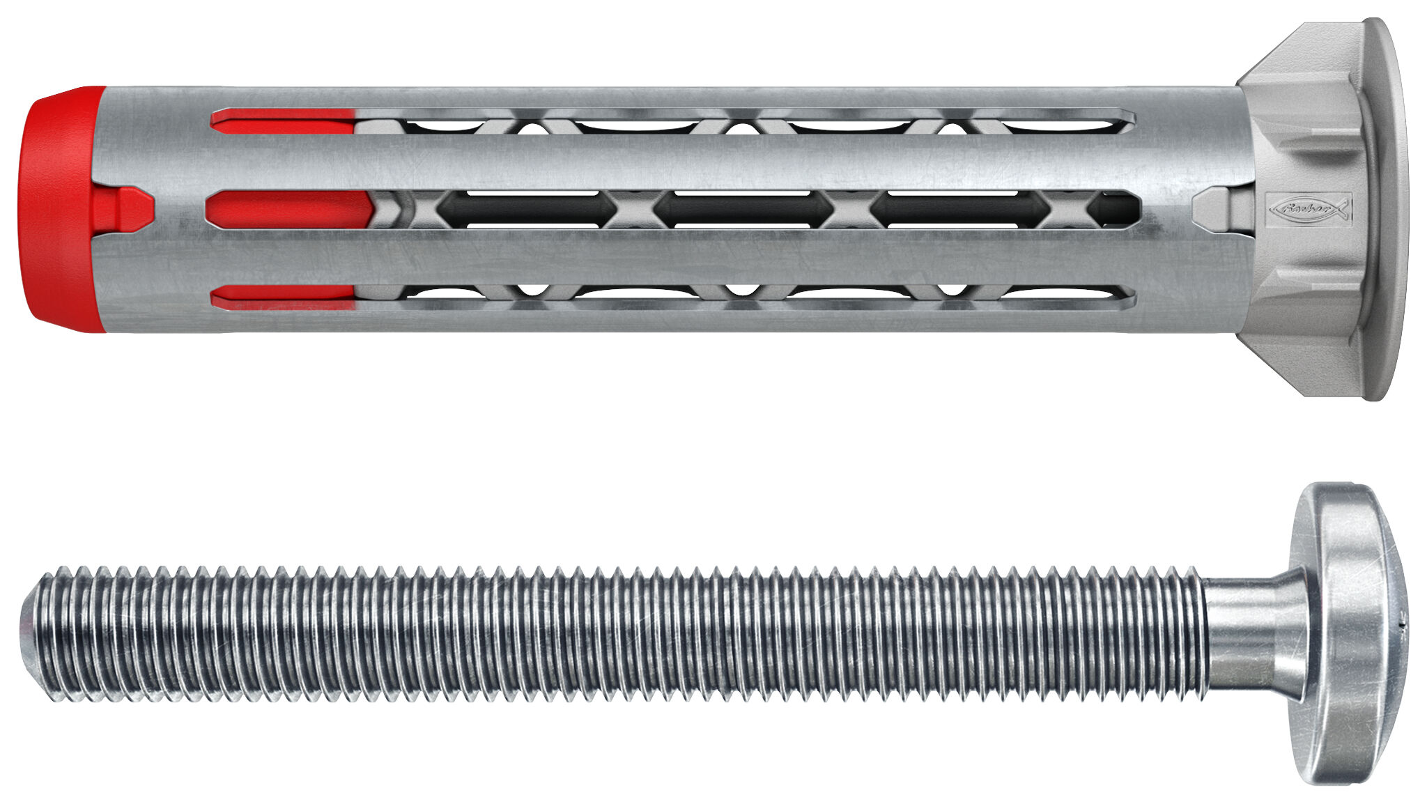 Kołek fischer DuoHM 4 x 55 S PH TX, śruba z łbem soczewkowym, napęd TORX