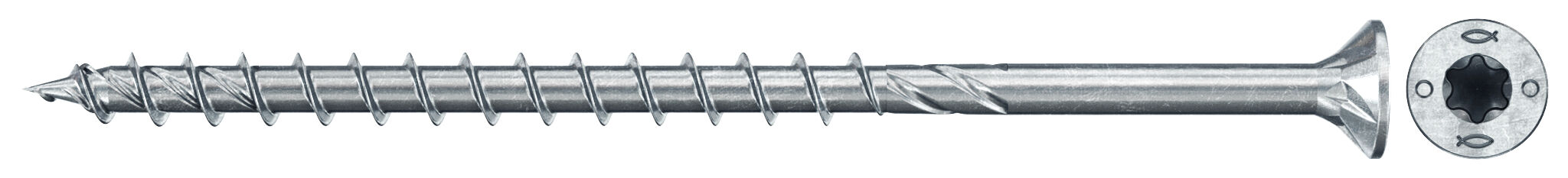 fischer PowerFast FPF II CTP 6,0X90 BC 200 Łeb stożkowy Gniazdo TX TX Gwint częściowy Cynkowanie pasywacja na niebiesko