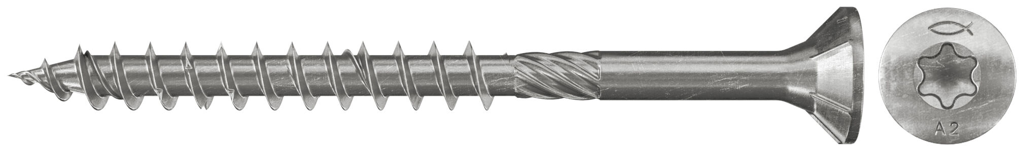 fischer PowerFast 3.5 x 35 z łbem stożkowym A2 gwint częściowy Gniazdo TX