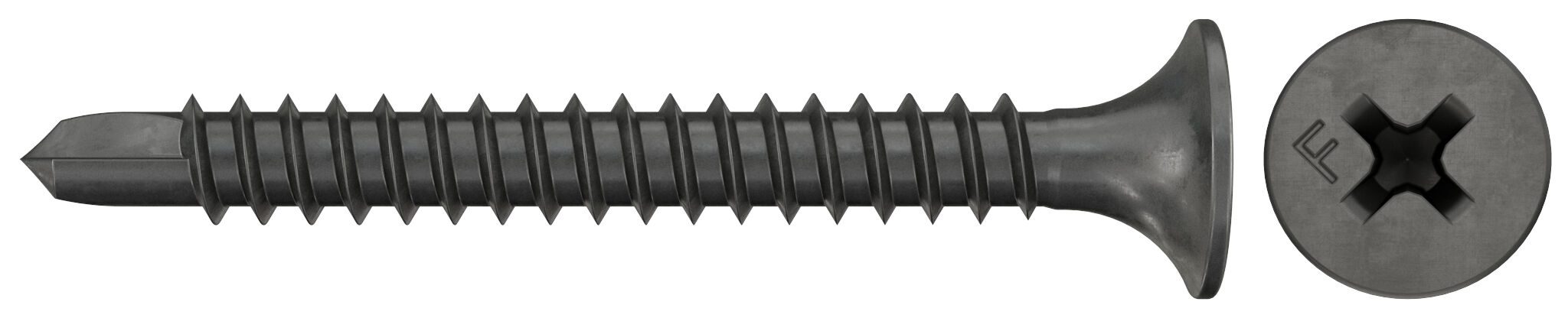 fischer Wkręt do suchej zabudowy 3,5 x 25 z łbem trąbkowym fosfatowana FG BS PH