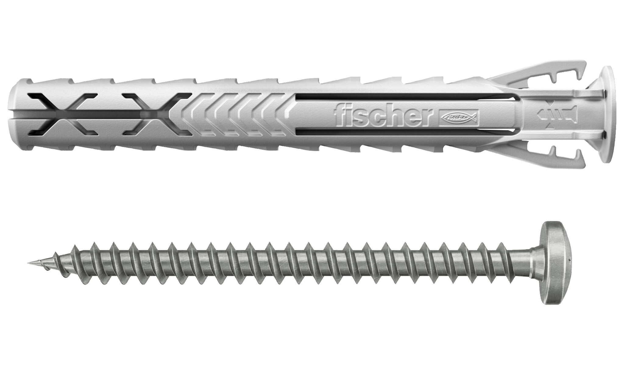 Kołek rozporowy fischer SX Plus 8 x 65 S z wkrętem A2 ze stali nierdzewnej