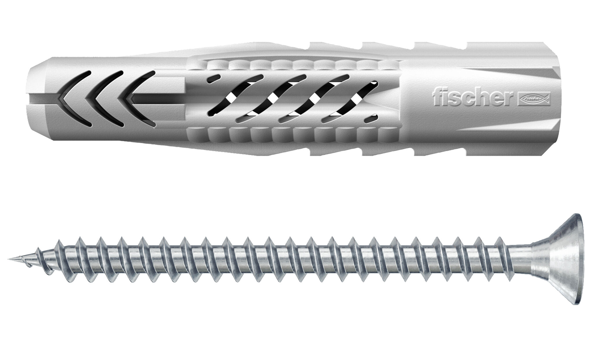 fischer Kołek uniwersalny UX 10 x 60 R S/20 z kołnierzem i wkrętem