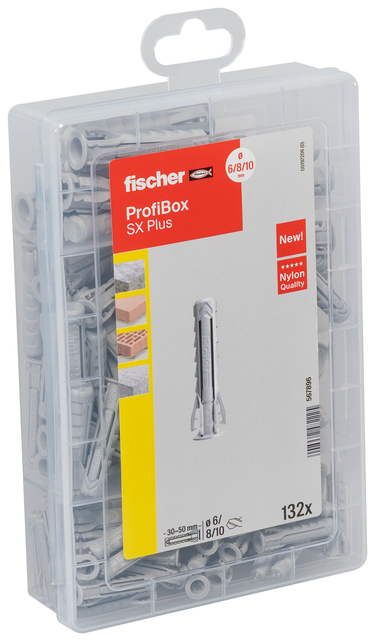 fischer Profi-Box - kołek rozporowy SX Plus 6,8,10