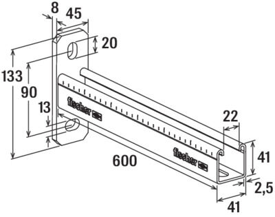 fischer Wspornik FCA 41 A4 - 600