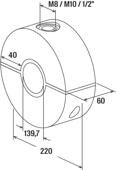fischer Obejma chłodnicza KFT 139.7