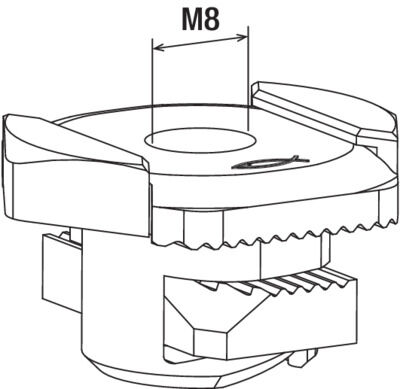 fischer Nakrętka wsuwana FSM Clix M8