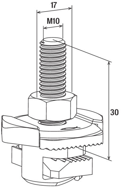 fischer Śruba z łbem młoteczkowym FHS CLIX 10 x 30