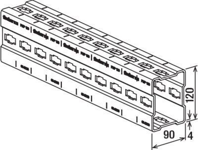 Profil montażowy FMP 120 6 m