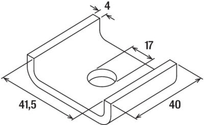 fischer Łapa mocująca HK 41 17 hdg