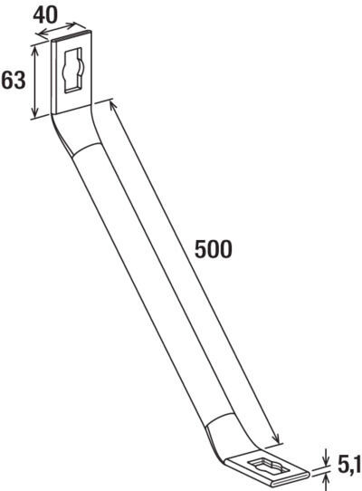 fischer Podpórka kątowa PSAE A4 500