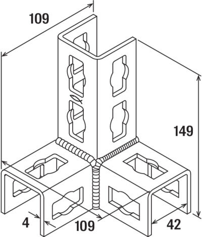 fischer Łącznik PFUF 3DL A4