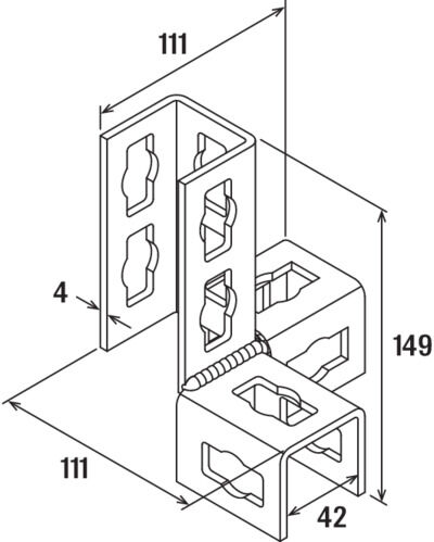fischer Łącznik PFUF 3DR A4