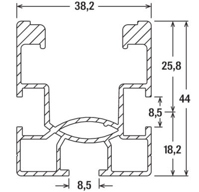 Profil aluminiowy SolarFish H44 AL